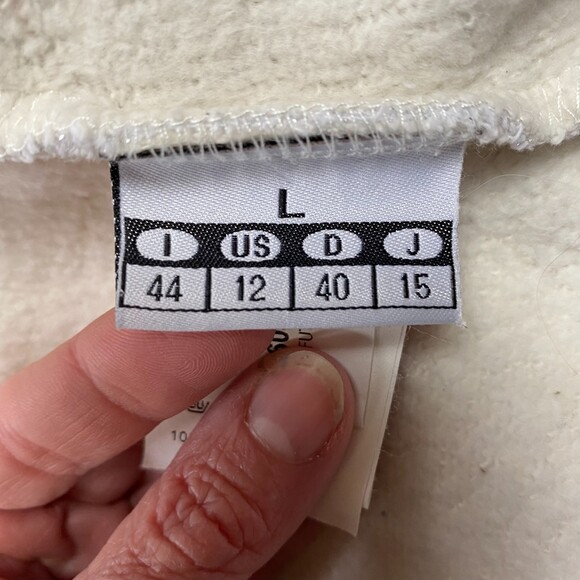 Vist 412 Futura Sweater Italian Ski Gear Sparkly Cotton Fleece Sweater Size 12 - Picture 7 of 12